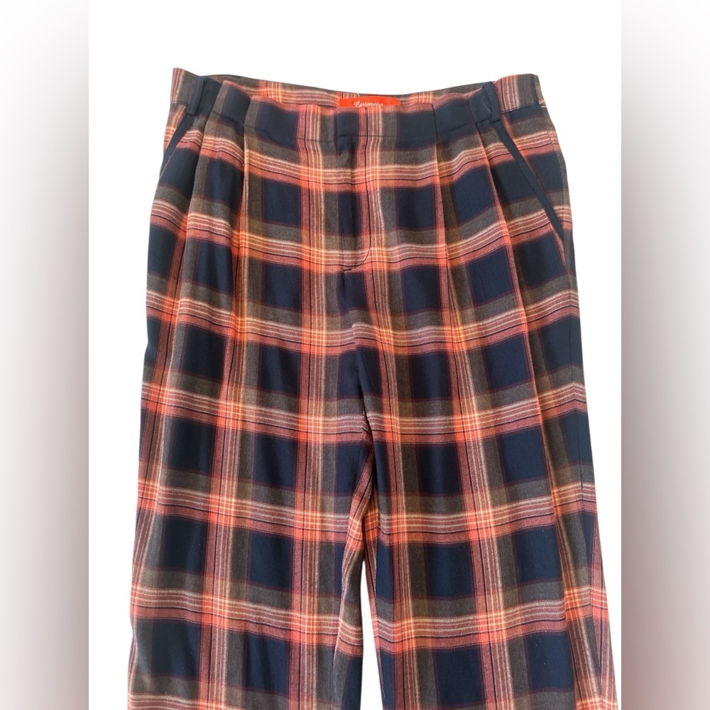 Anthropologie Cartonnier Tartan Plaid Cropped Pants - Picture 7 of 14